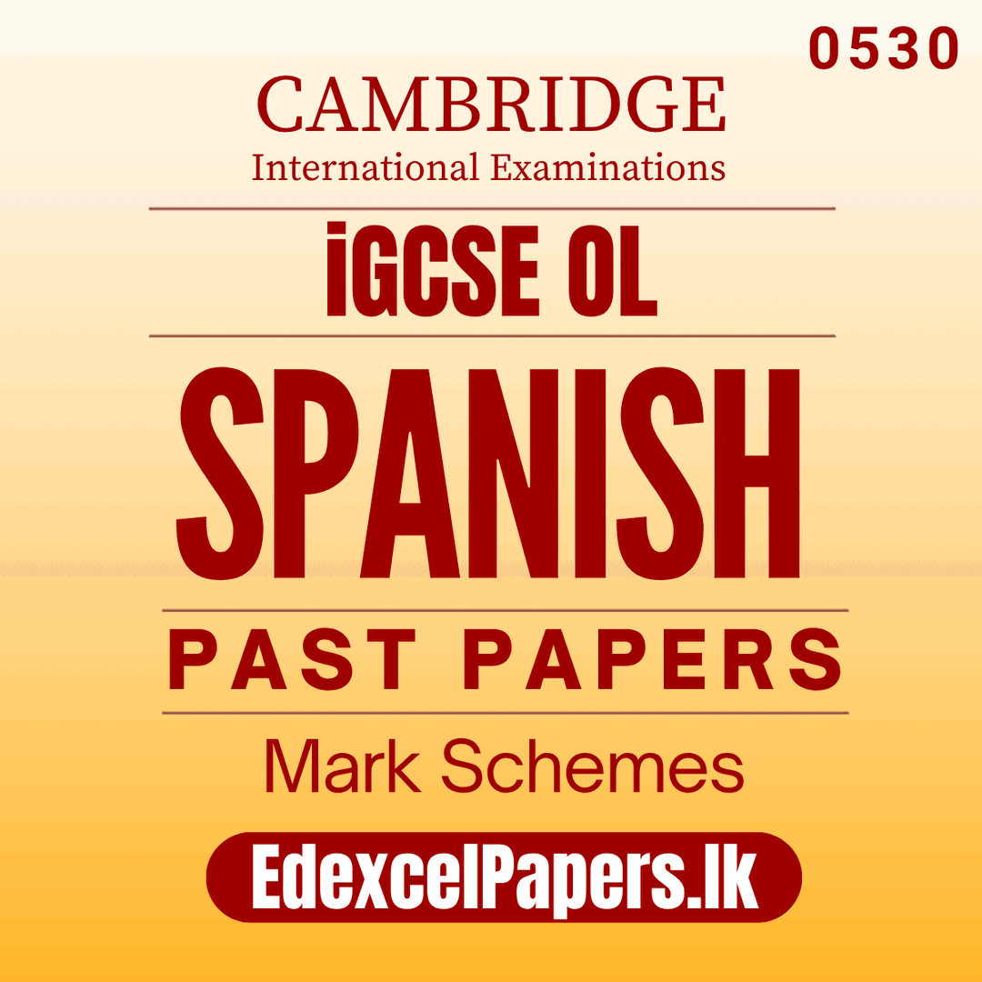 Spanish (0530) | Cambridge IGCSE Past Papers