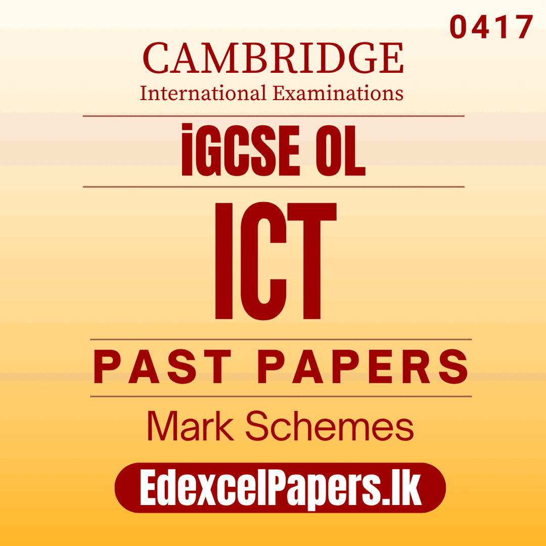 ICT (0417) | Cambridge IGCSE Past Papers