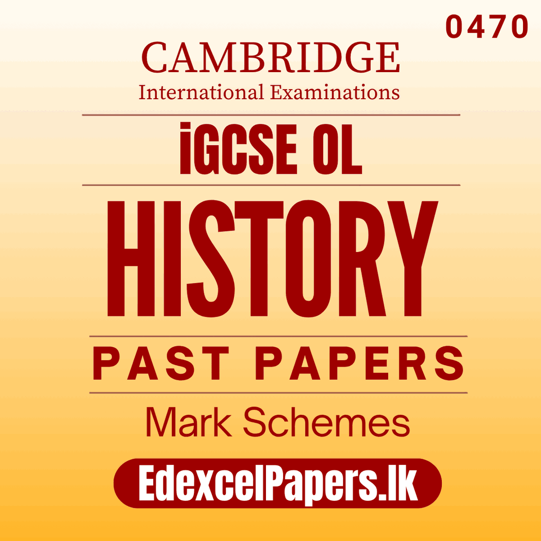 History (0470) | Cambridge IGCSE Past Papers