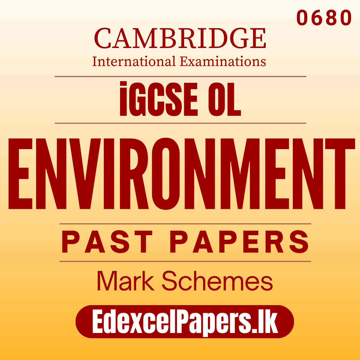 Environmental Management (0680) | Cambridge IGCSE Past Papers_0