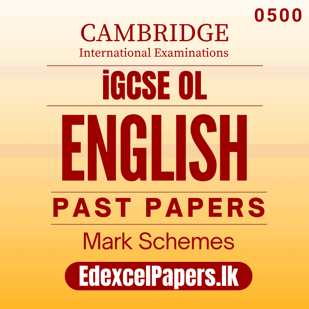 English (0500) | Cambridge IGCSE Past Papers