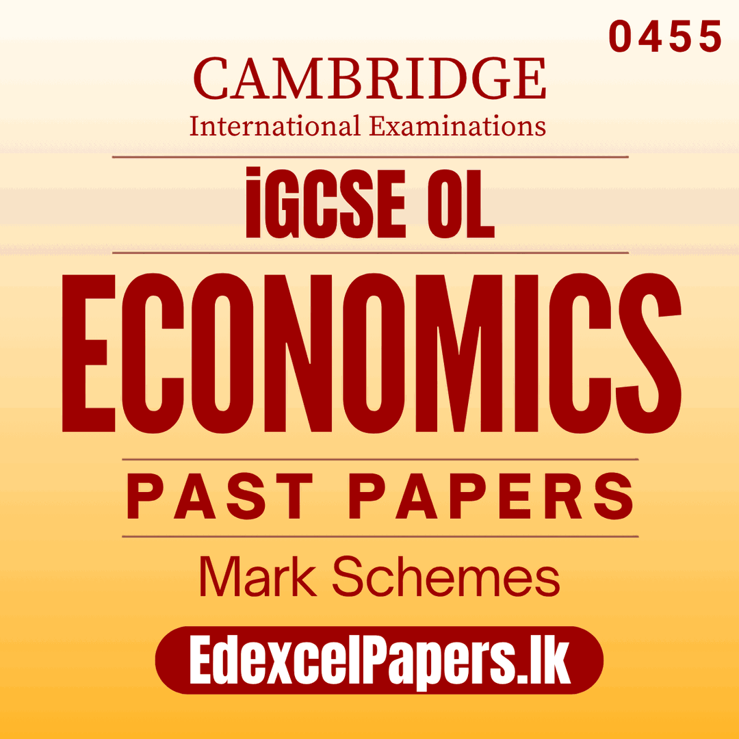 Economics (0455) | Cambridge IGCSE Past Papers