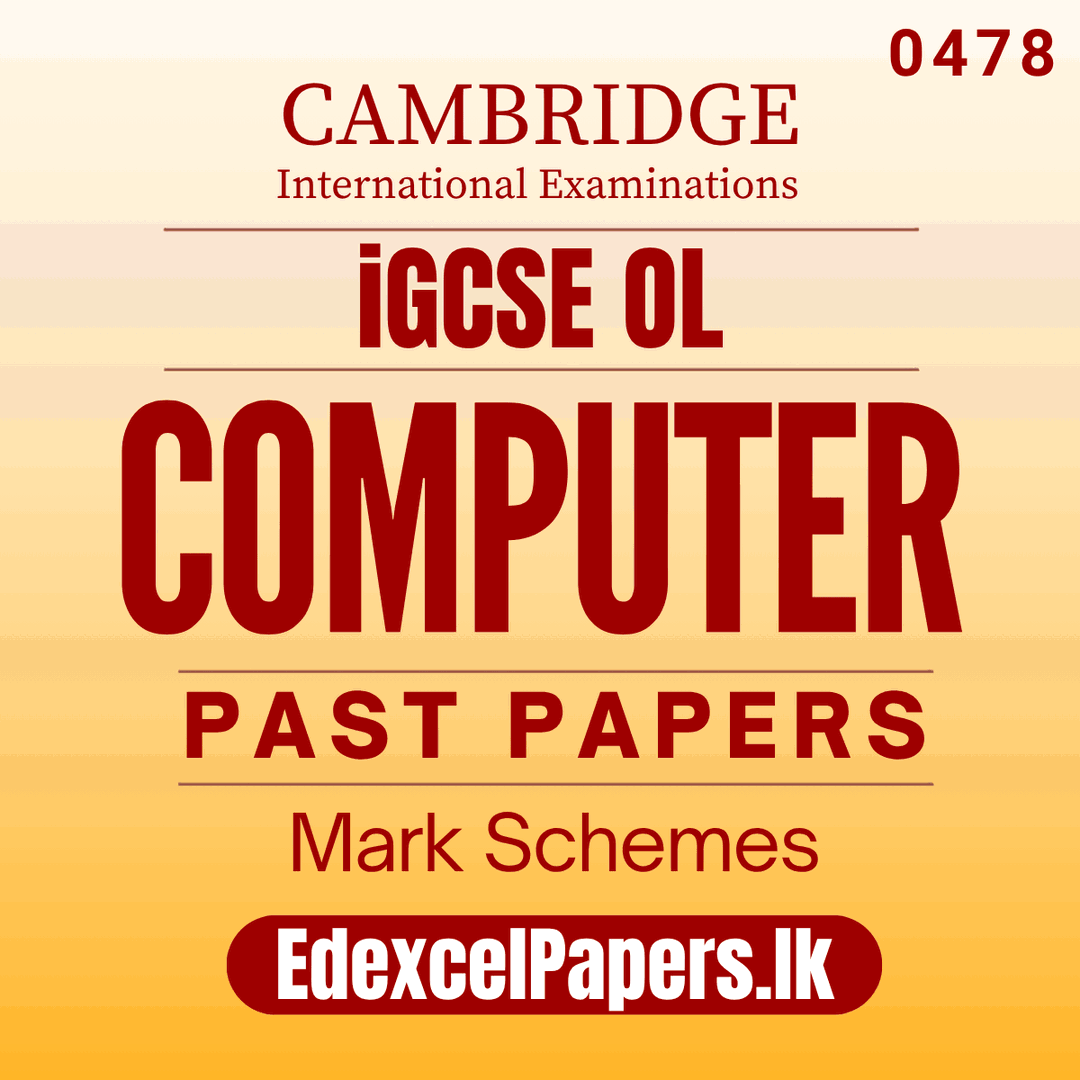 Computer Science (0478) | Cambridge IGCSE Past Papers
