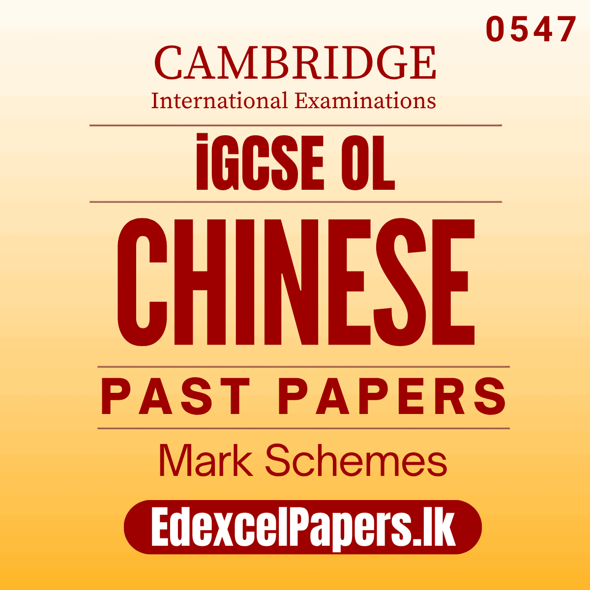 Chinese (0547) | Cambridge IGCSE Past Papers_0