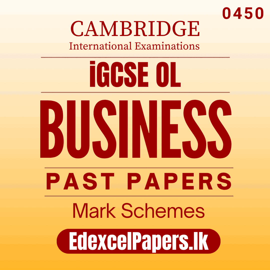 Business Studies (0450) | Cambridge IGCSE Past Papers