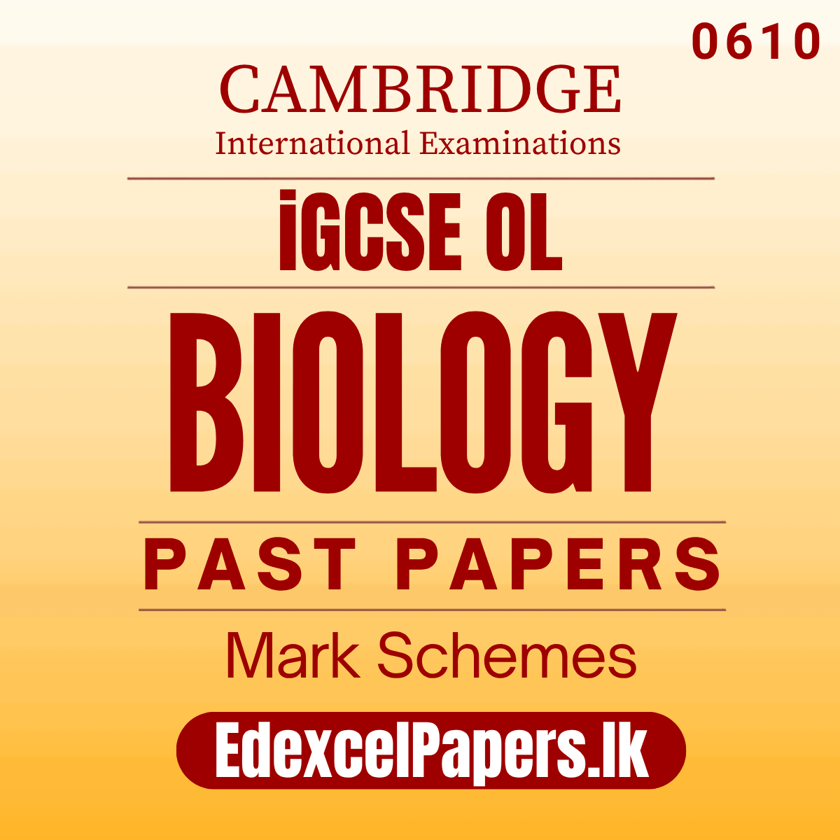 Biology (0610) | Cambridge IGCSE Past Papers_0