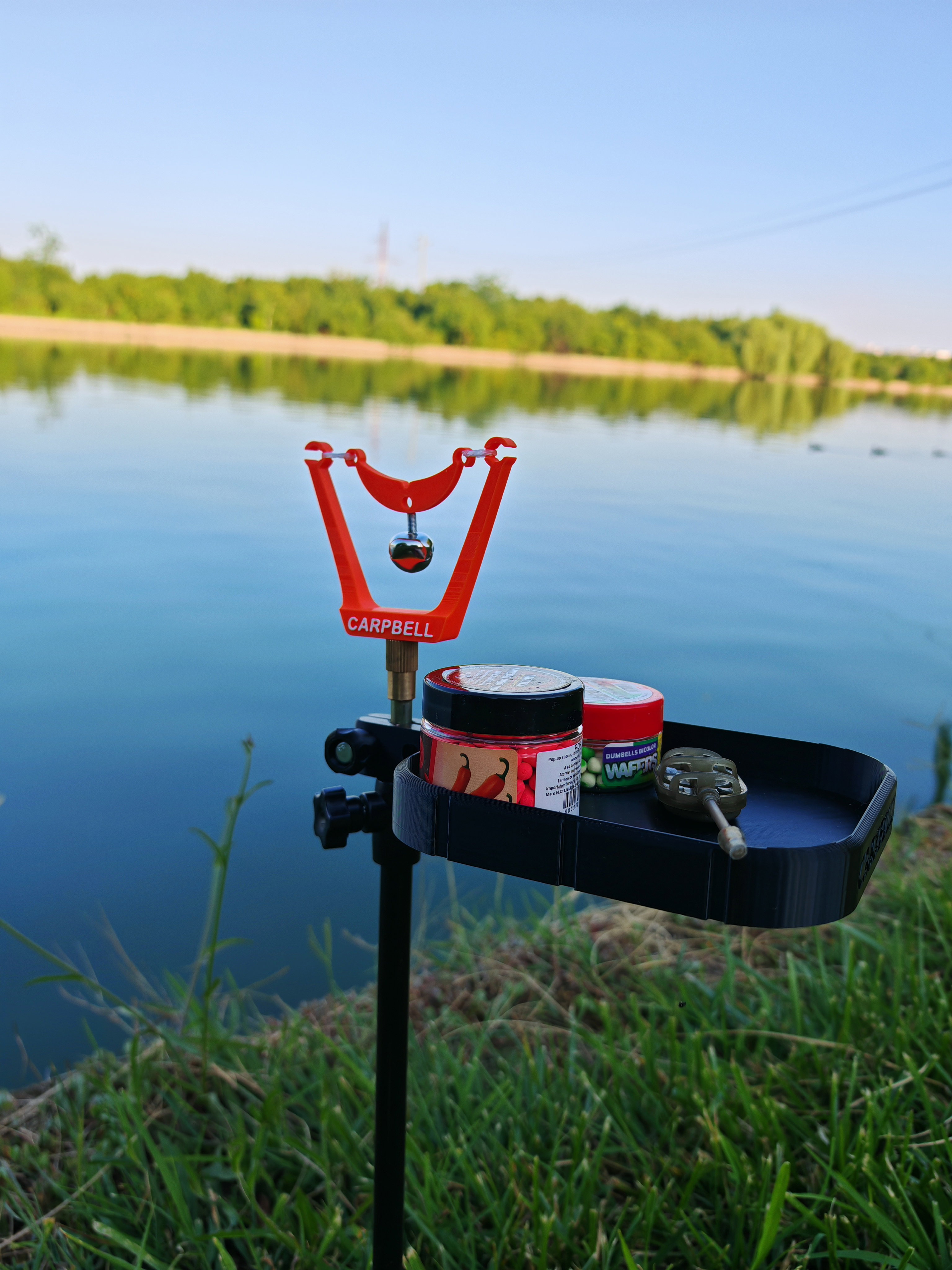 🎣 Tăviță CARPBELL cu prindere pe pichet
