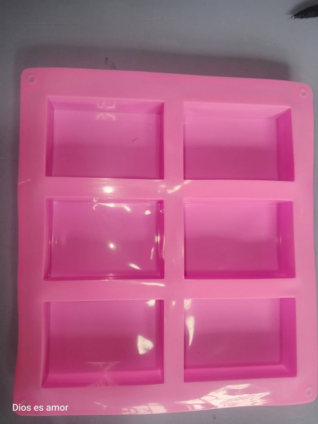 Molde rectangular 6 cavidades