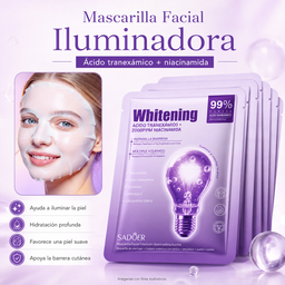 Mascarillas Faciales iluminadoras 3 unidades