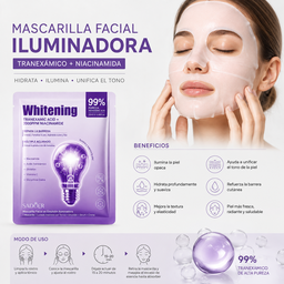 Mascarillas Faciales iluminadoras 3 unidades