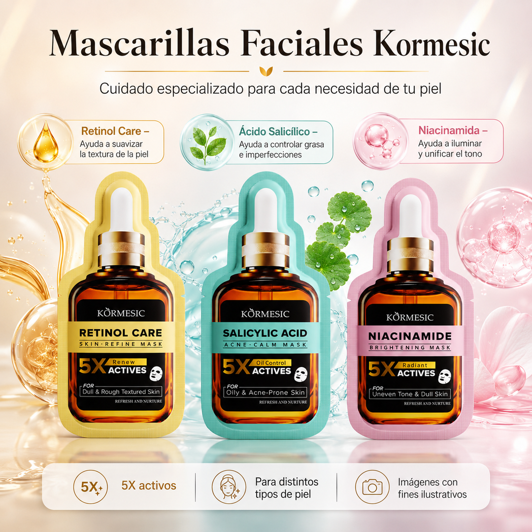 Mascarillas Faciales Serum variedad 