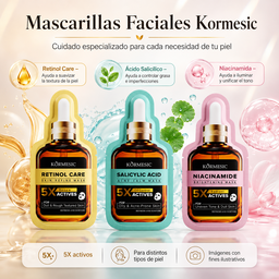 Mascarillas Faciales Serum variedad 