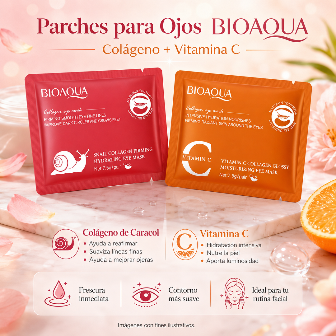 Parches para ojos Bioaqua pack 2 unidades 