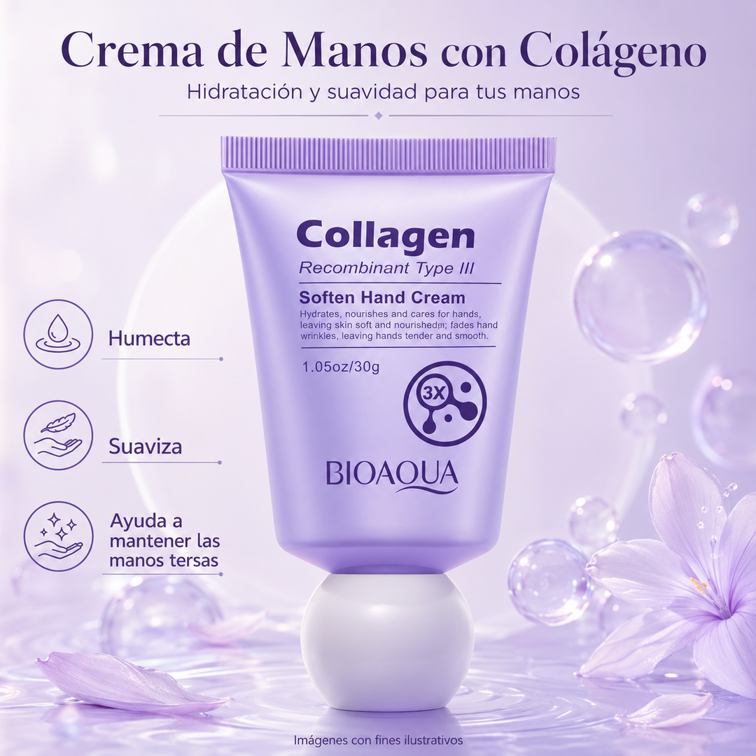 Crema de manos Colageno BIOAQUA 