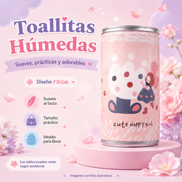 Toallitas humedas en Lata varios estilos