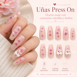 Uñas Press On varios estilos 