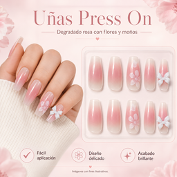 Uñas Press On varios estilos 