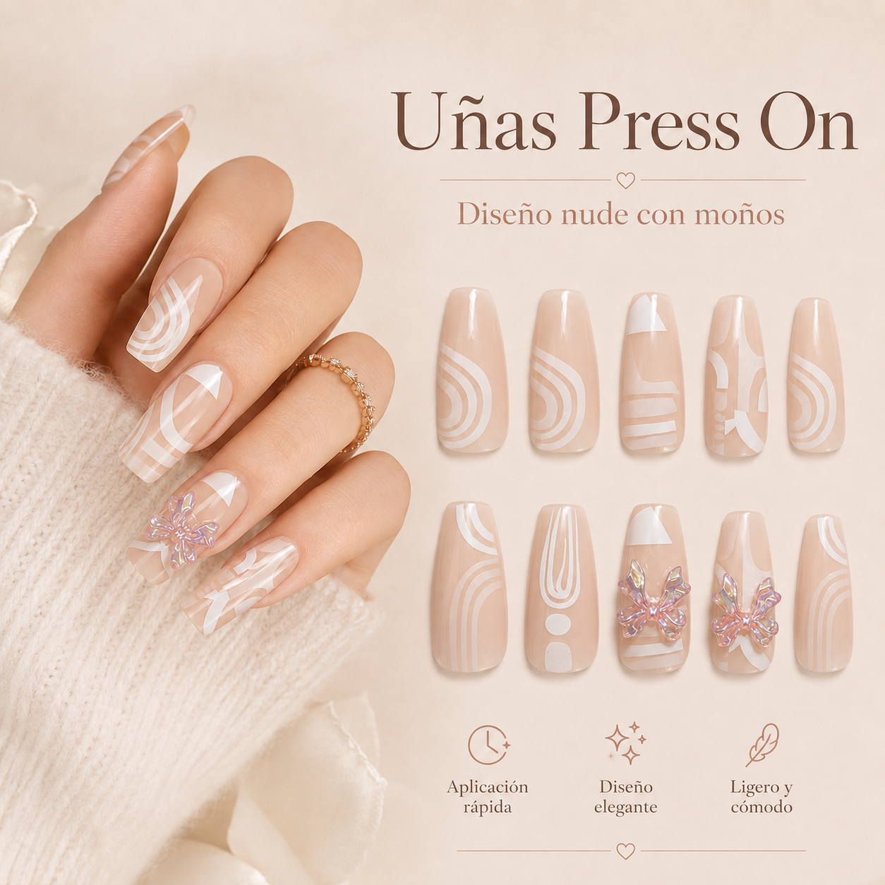 Uñas Press On varios estilos _10