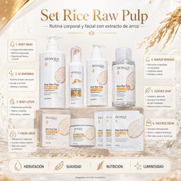 Kit de Arroz BIOAQUA facial y corporal 