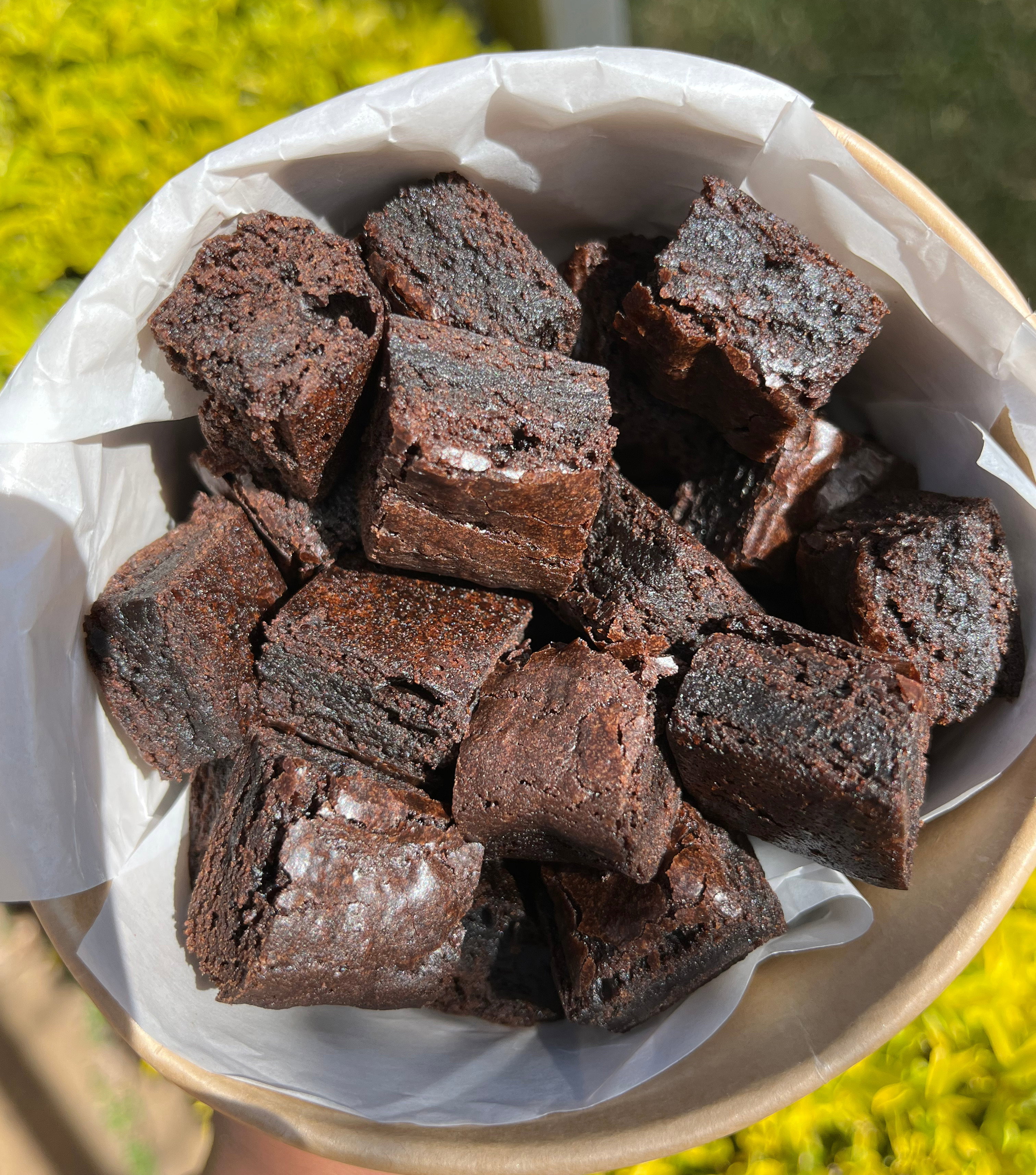 Vegan Fudgey Brownie Bites (Wheat Flour)