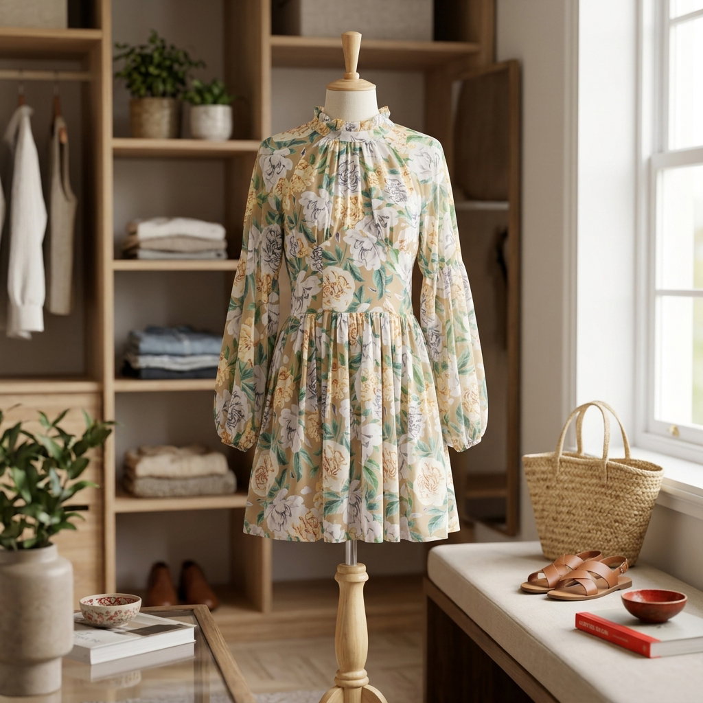 Printed Halter design dress _1