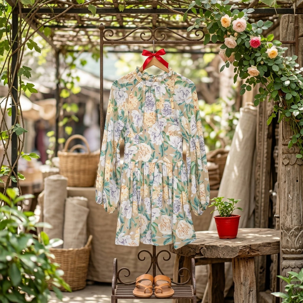 Printed Halter design dress _2