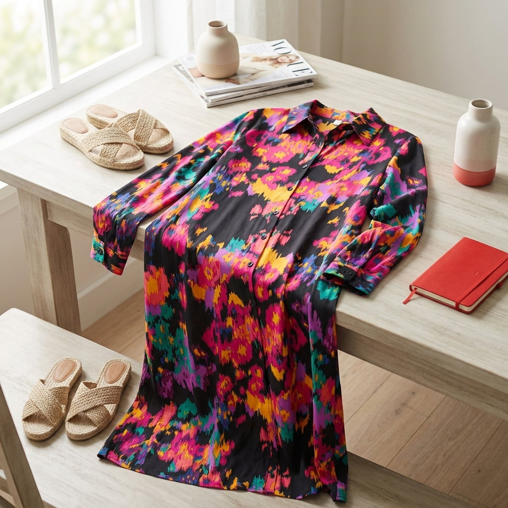 Printed Shirt  design dress  _1