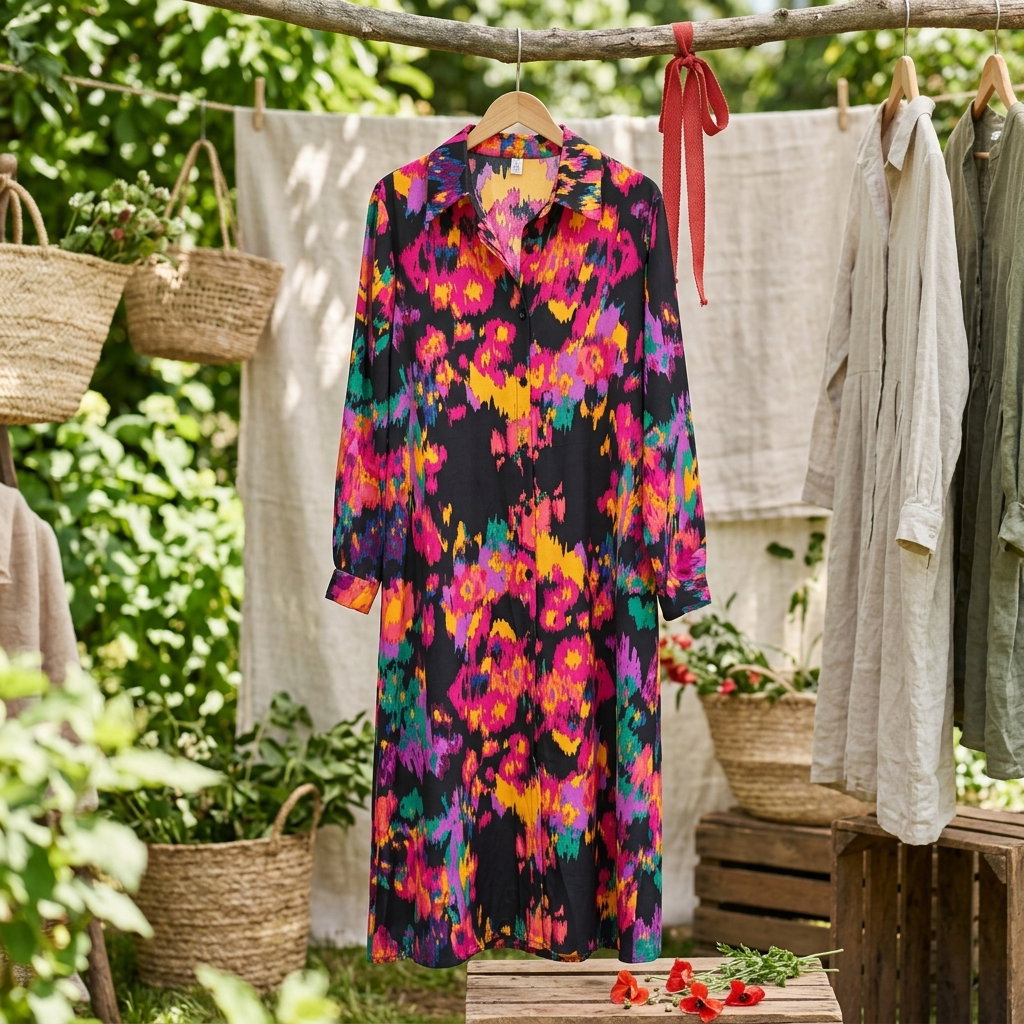 Printed Shirt  design dress  _2