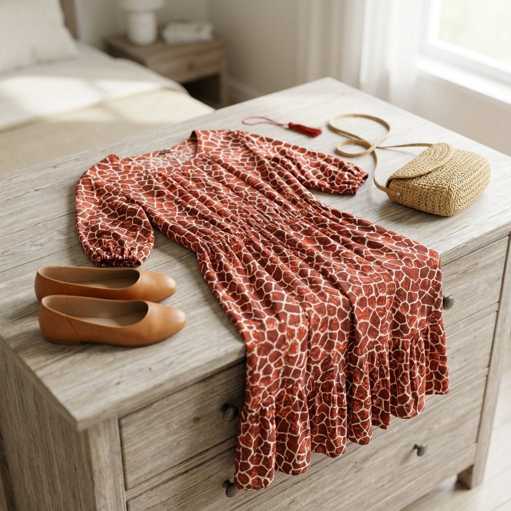 Printed  design dress   for Girls_2