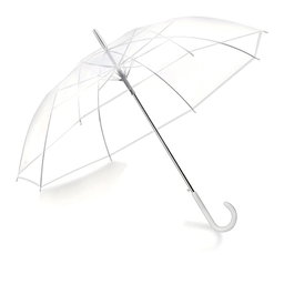 Premium Transparent Dome Umbrella With Clear PVC Canopy & Curved Handle