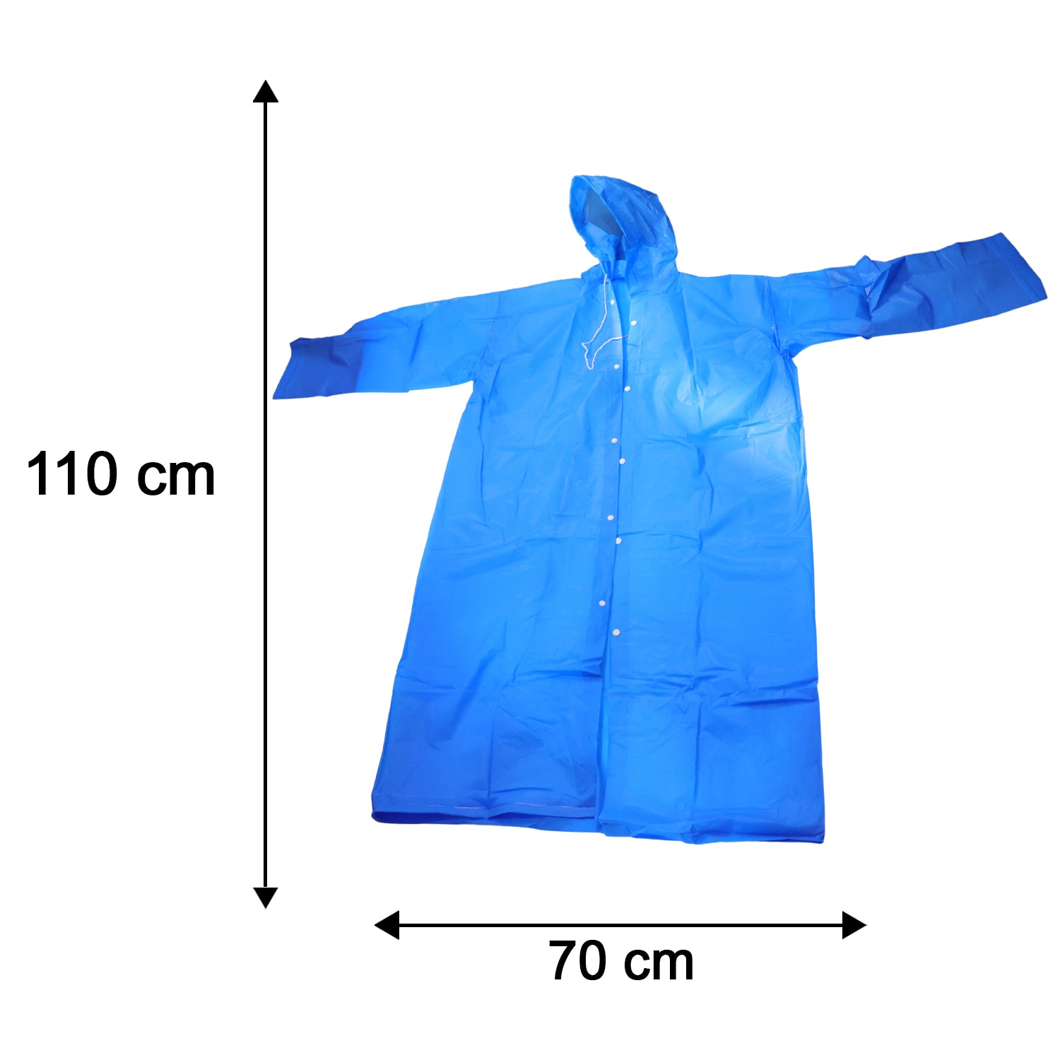 Blue EVA Hooded Rain Coat_3