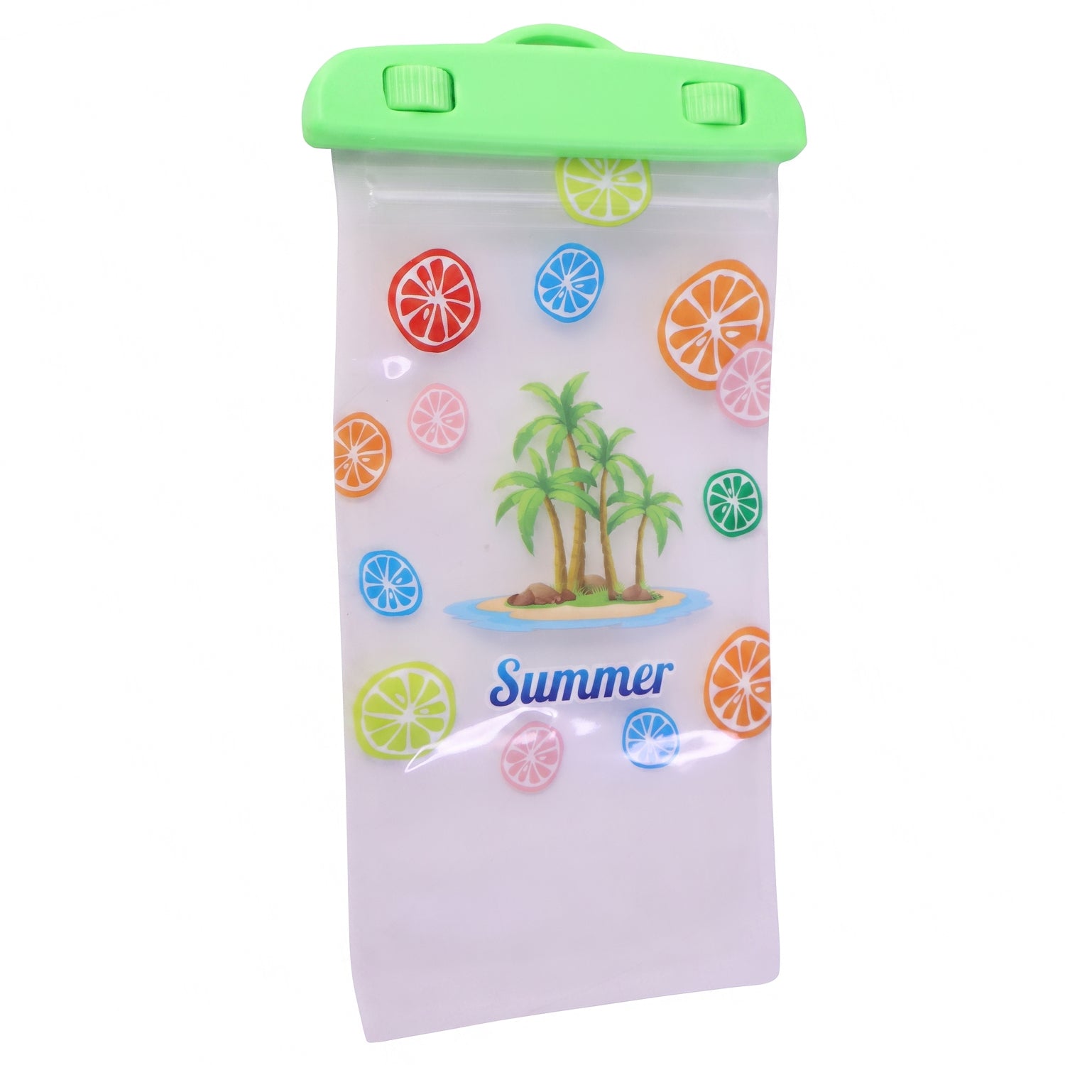 Person Holding a Transparent Waterproof Mobile Pouch With Lock_2