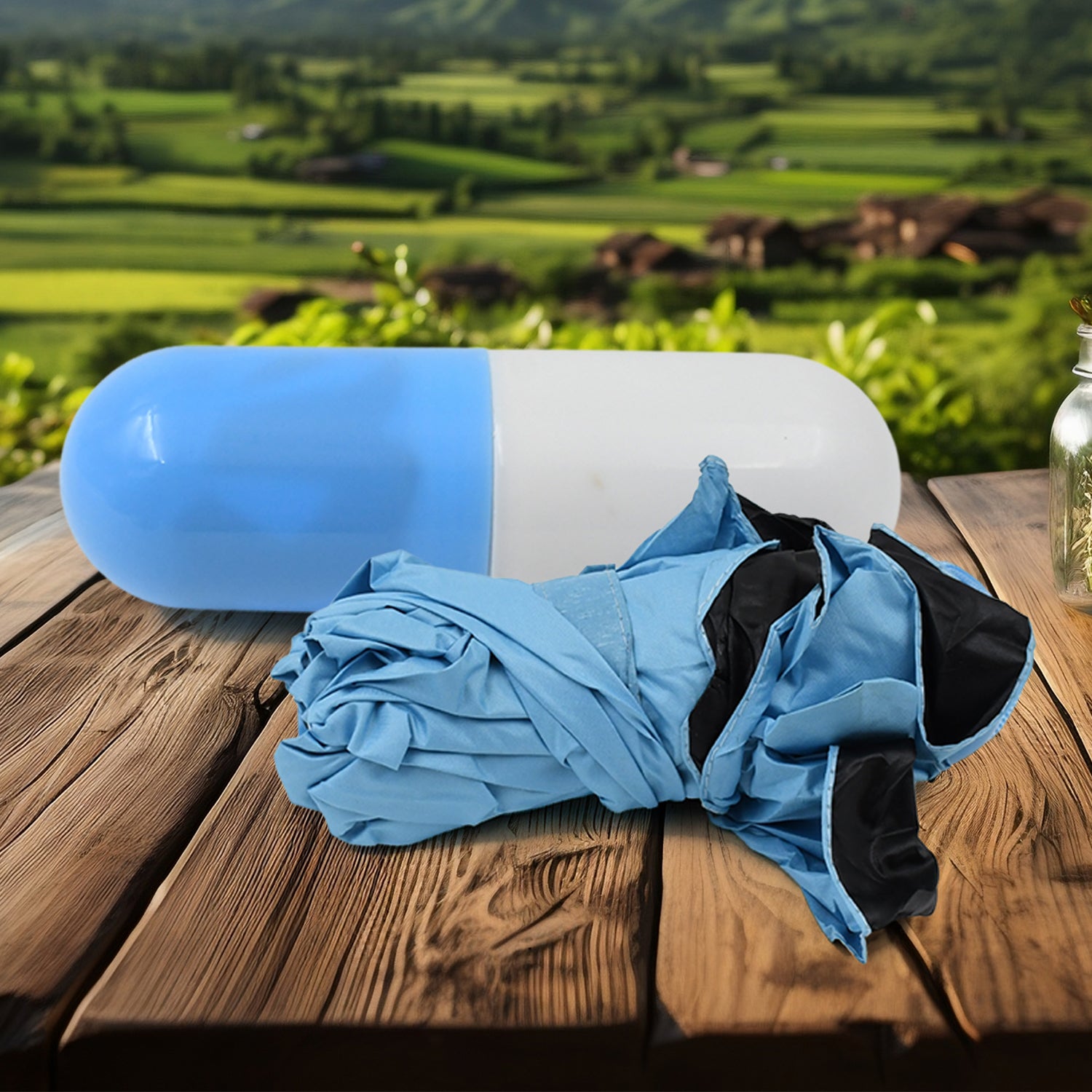 5-Fold Umbrella – Compact & Windproof with Capsule Case | DrizzlePro_4
