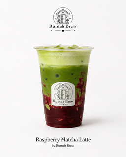 Raspberry Matcha Latte