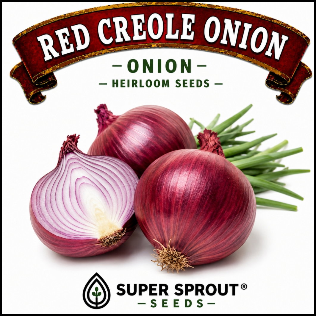 🌱ONION – RED CREOLE🌱 X 50+ SEEDS