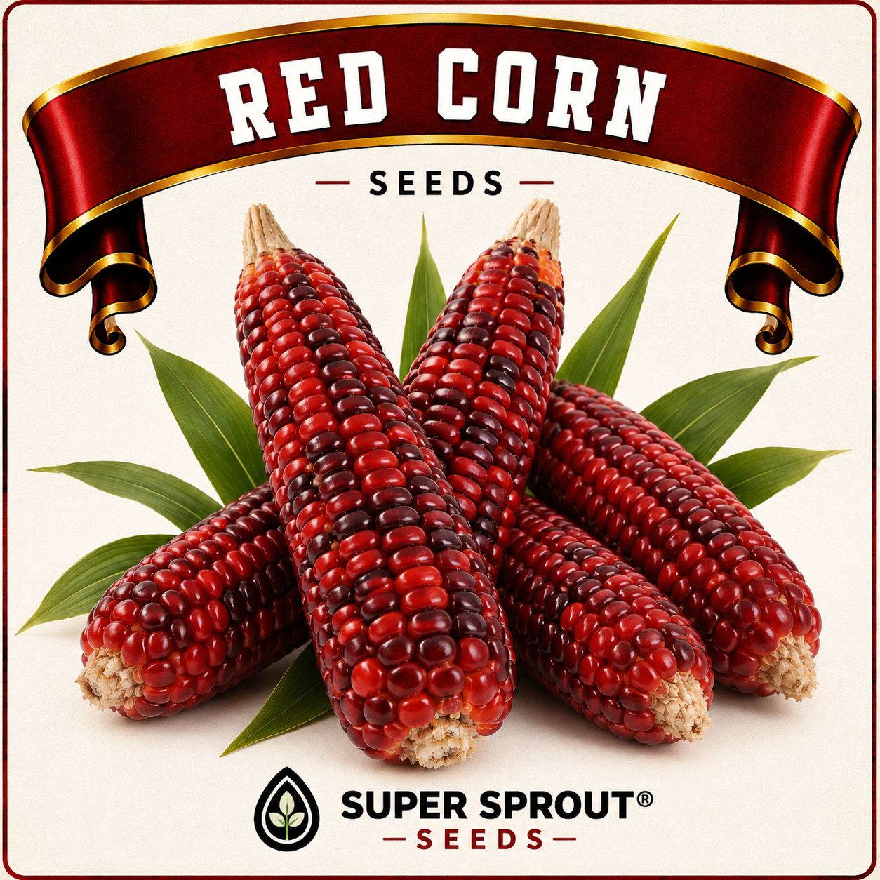 🌽SUPERSPROUT RED CORN🌽 x 25 organic seeds