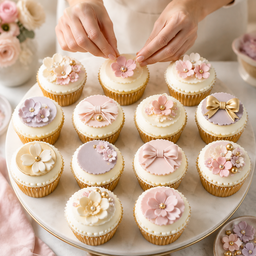 ADD-ON: 12 Custom Cupcake Fondant Decor