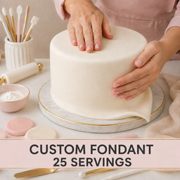 Custom FONDANT Cake aprox 25 servings