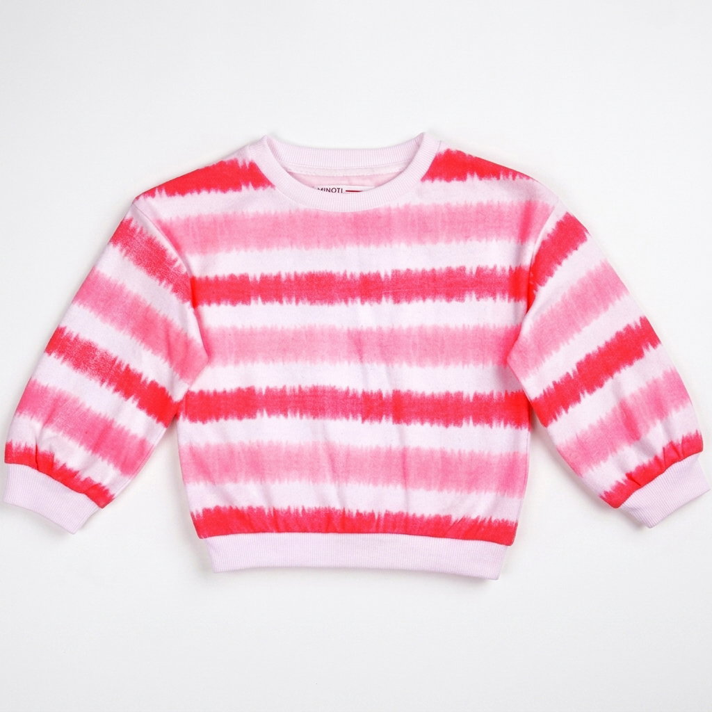 Baby Girl Sweatshirt | Pink White _1
