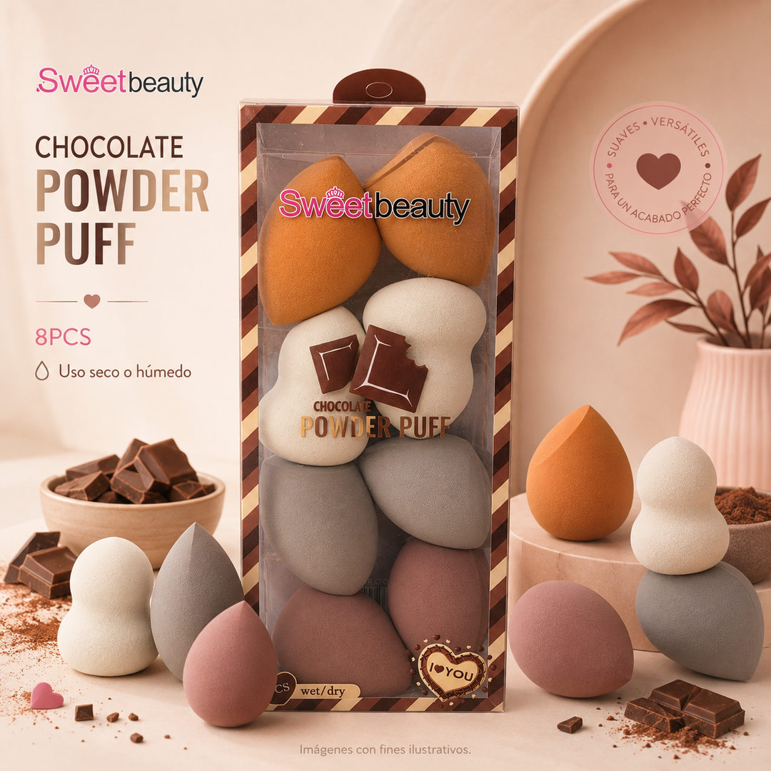 Esponjas de maquillaje 8 unidades 