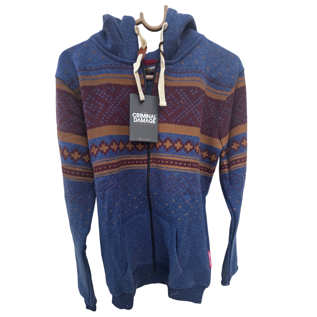 Criminal Damage Boys Hoodie-Brown_1