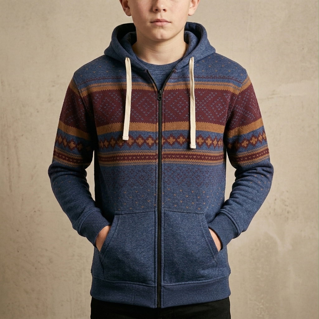 Criminal Damage Boys Hoodie-Brown_0