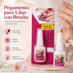 Pegamento para Uñas con brocha