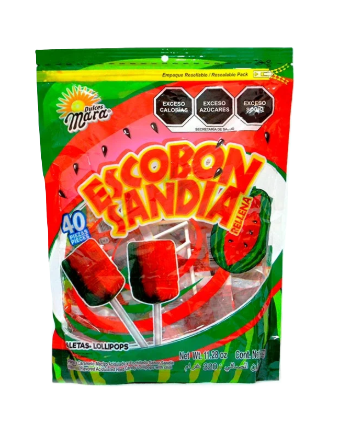 PALETA ESCOBON SANDIA RELLENA OPTIMAL MARA BSA C/40 PZS