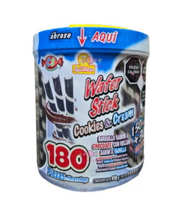 WAFER STICK COOKIES & CREAM DELICIAS VIT C/180 PZS