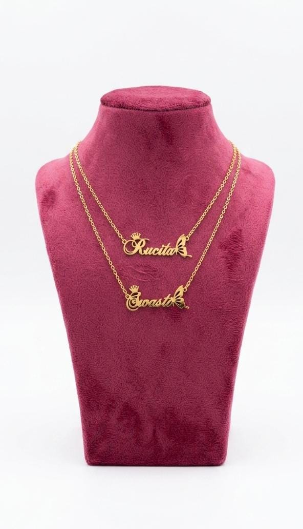 Crowned Butterfly Name Chain 