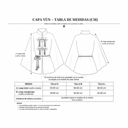 Capa YUN, Negro/Blanco