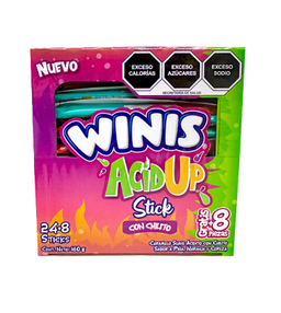 WINIS ACID-UP STICK CON CHILITO DISP 24 PZS