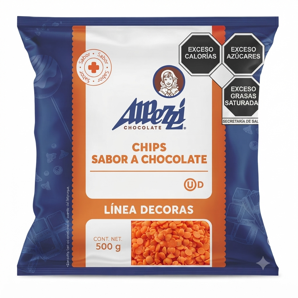 Chispa para Derretir Naranja 500gr ALPEZZI