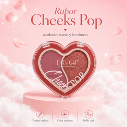 💕 Cheeks Pop – Rubor Dúo en Corazón 💕